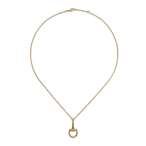 18K Gold Horsebit Chain Necklace