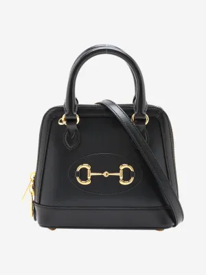 Black Horsebit 1955 leather 2-Way bag