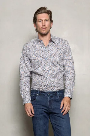 Blake Horsebit Print Shirt: Academy