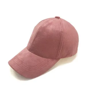 Classy Men Suede Cap Pink