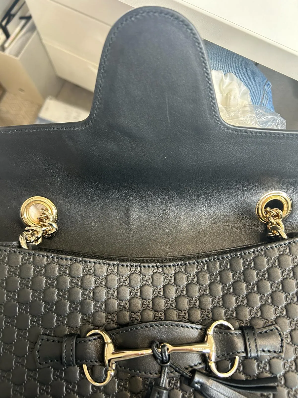 Guccissima horsebit-detail shoulder bag