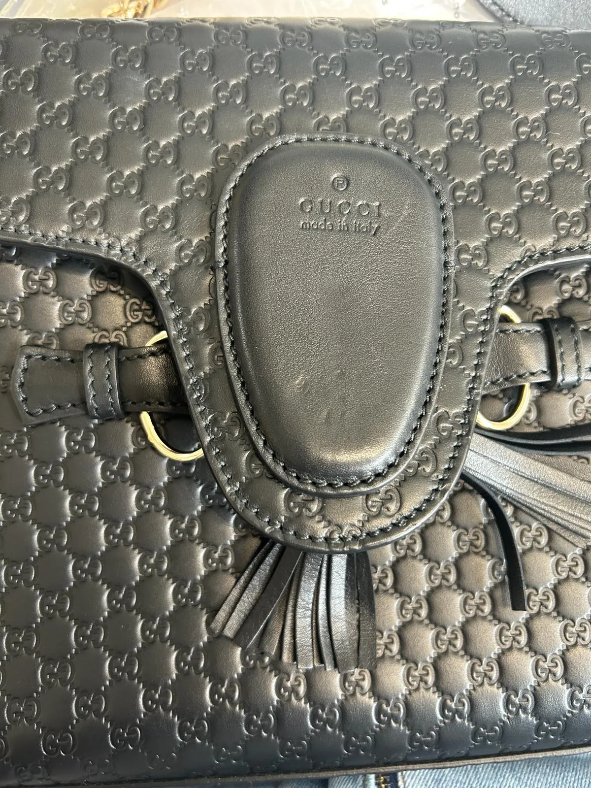 Guccissima horsebit-detail shoulder bag