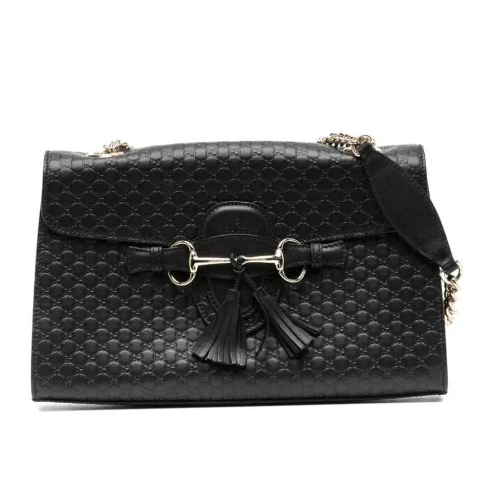 Guccissima horsebit-detail shoulder bag