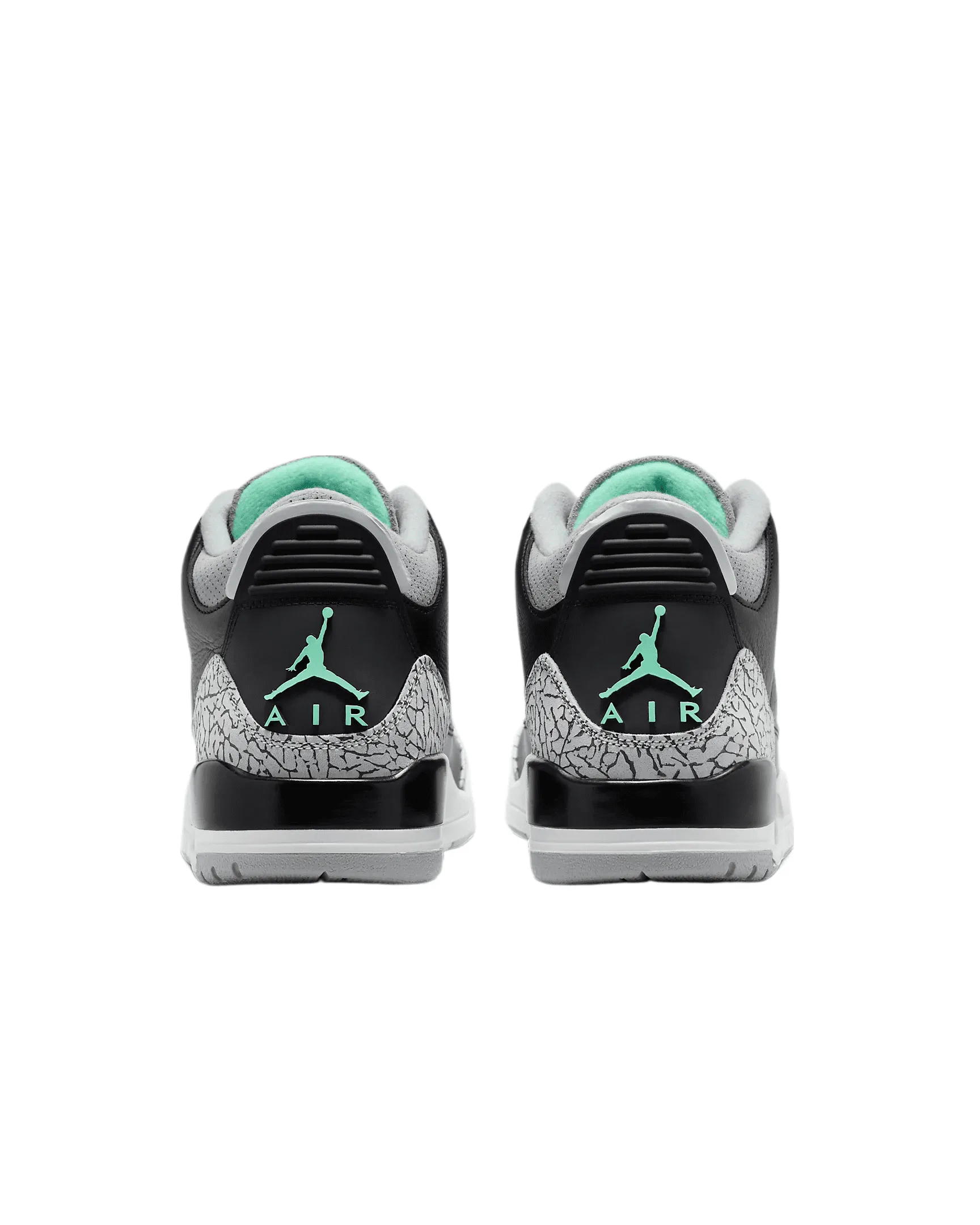 Men's Air Jordan 3 Retro Black/Green Glow-Wolf Grey CT8532-031, Size 11 US