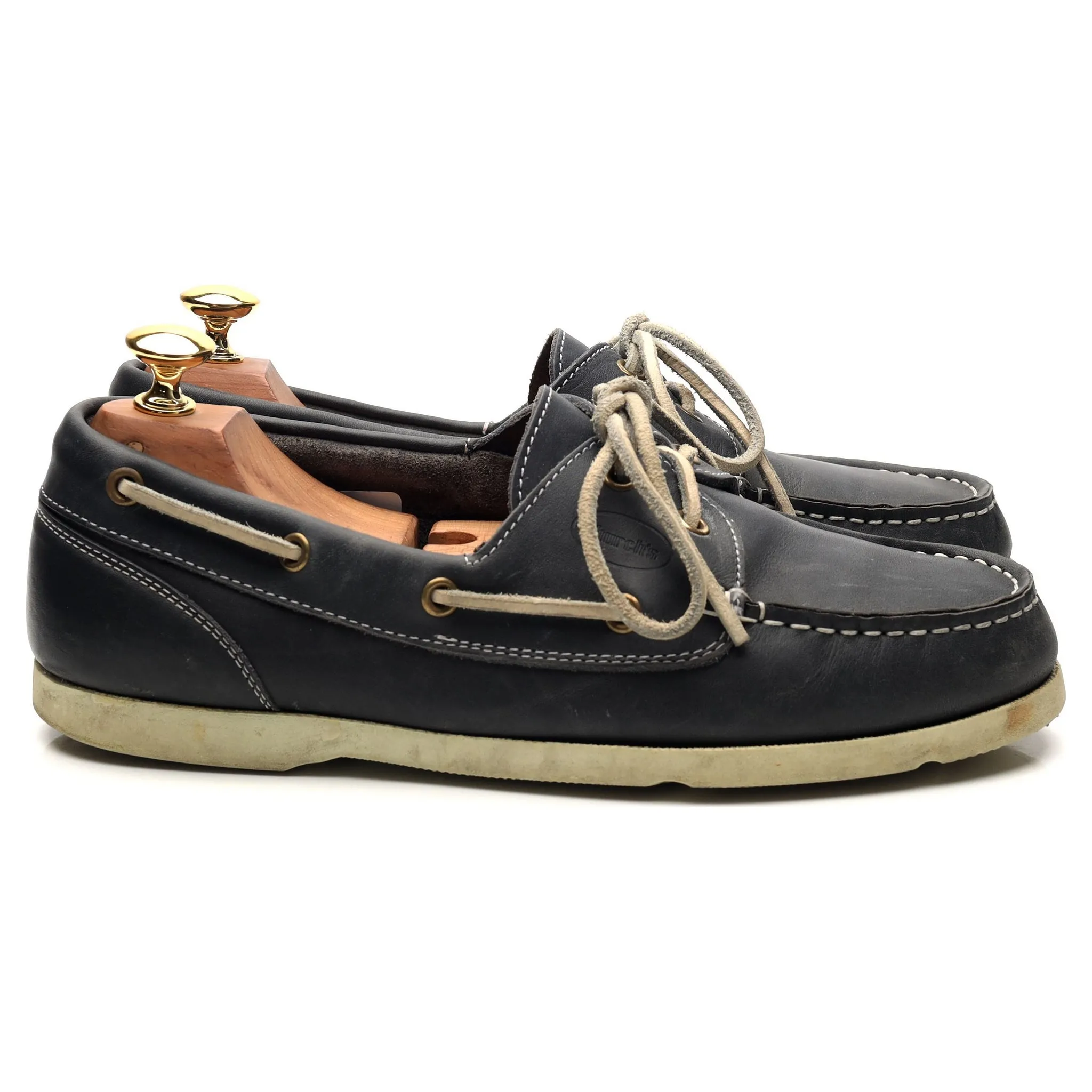 'Nassau' Navy Blue Nubuck Derby UK 7