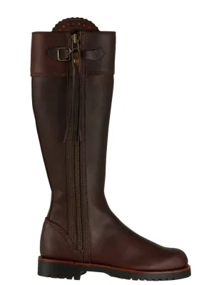 Penelope Chilvers Classic Leather Tassel Boots in Conker Brown Color