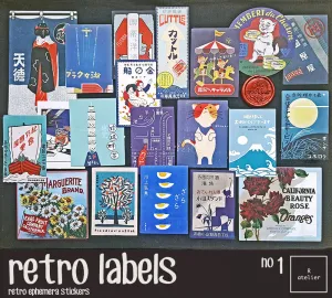 retro labels (1) Stickers