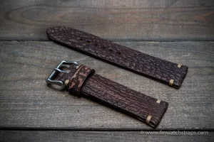 Shark leather watch strap