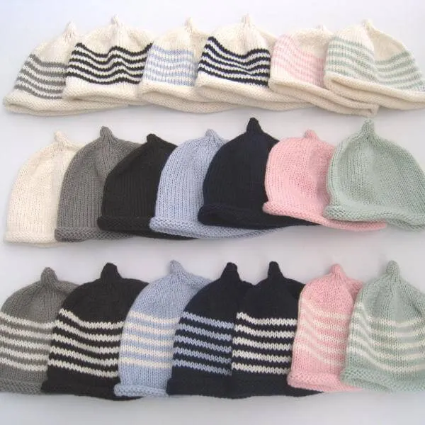 Striped Baby Beanies