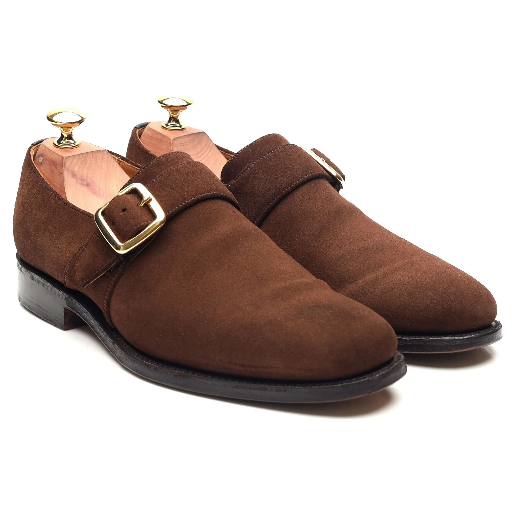 'Westbury' Brown Suede Monk Strap UK 6.5 F