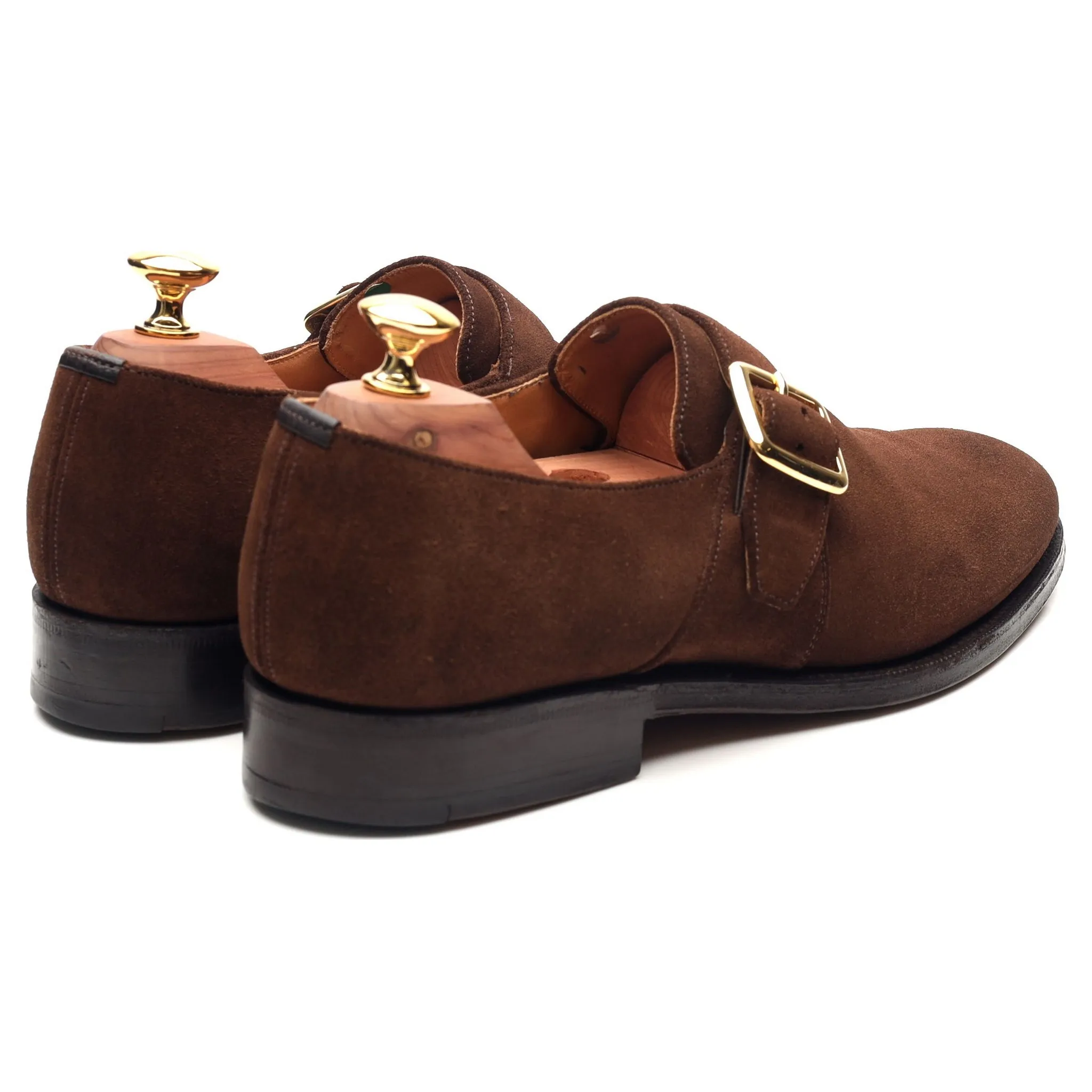 'Westbury' Brown Suede Monk Strap UK 6.5 F